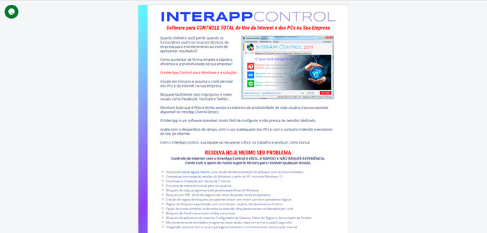 InterApp Control: Software para CONTROLE TOTAL do Uso da Internet e dos PCs  na Sua Empresa