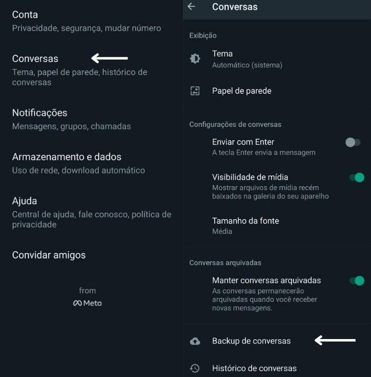 Clonagem pelo backup do WhatsApp