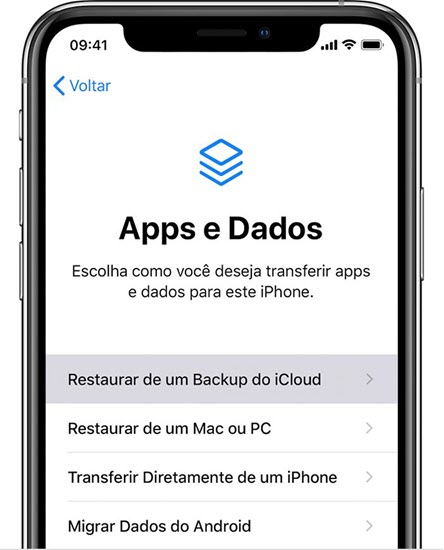 Clonar iPhone pelo iCloud