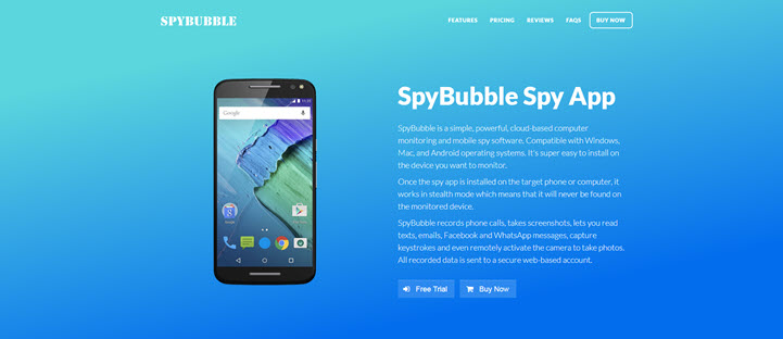 Espionando com o SpyBubble