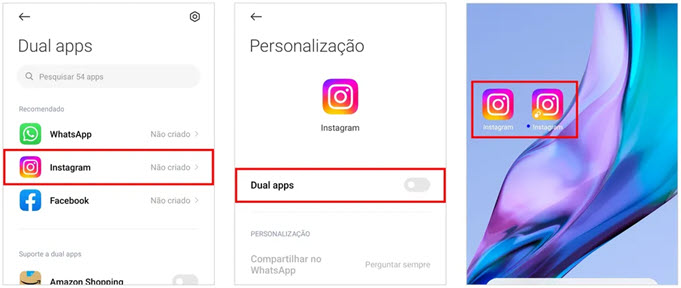 Passo-a-passo para clonar Instagram usando o Dual Apps