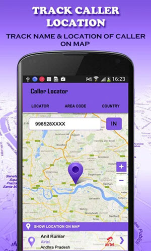 Rastrear um número com Mobile Number Locator