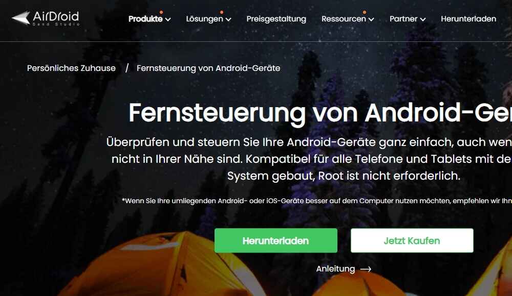 AirDroid Handy-&Uuml;berwachung aus der Ferne