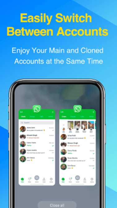Cambia entre cuentas de WhatsApp con 2Accounts