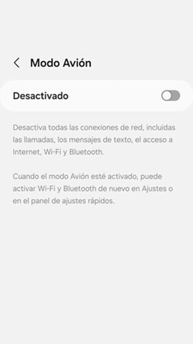 Activar el modo avión para ver historias