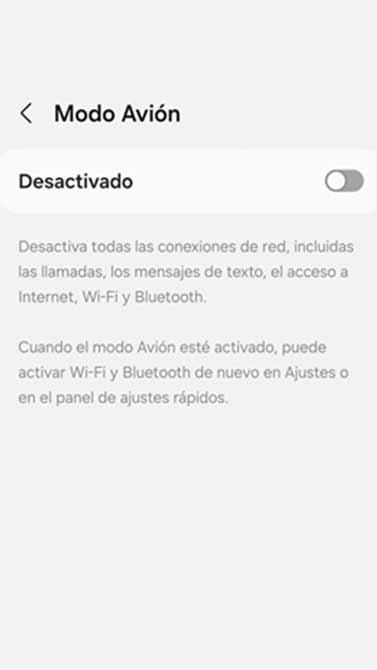Cómo usar el modo avión para ver estados