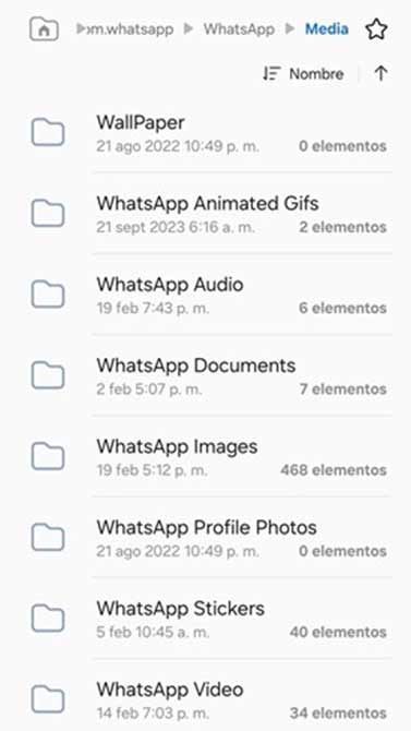 Visualizar estados de WhatsApp con gestor de archivos