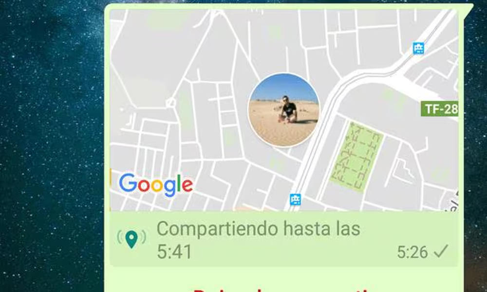 Google maps por WhatsApp