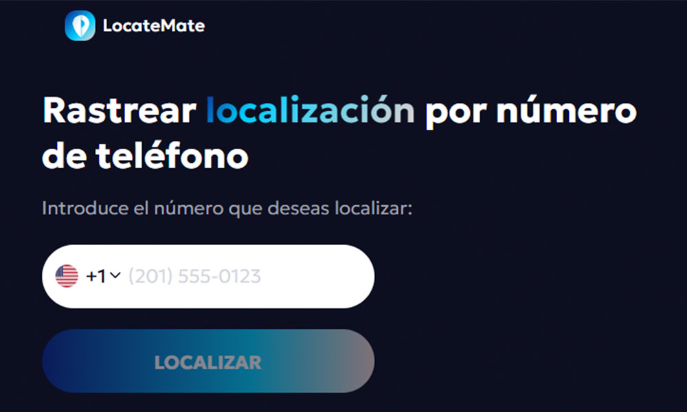 LocateMate funciona con un sistema de localización por número