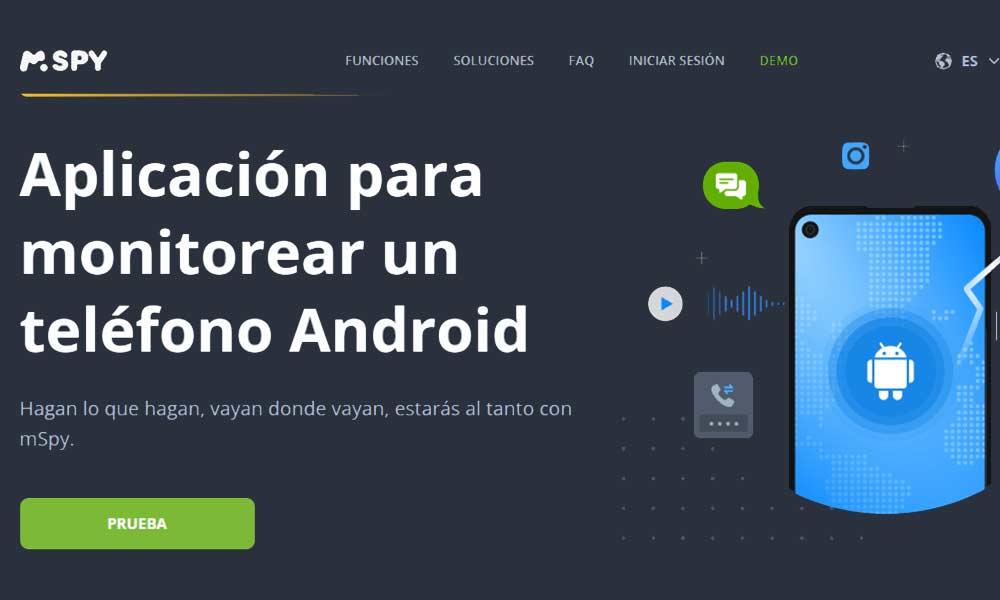 mSpy genera un registro de las ubicaciones visitadas