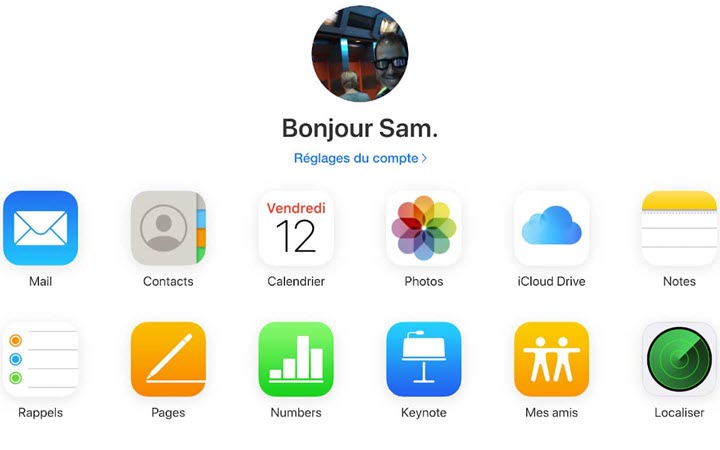 Localisation directe depuis iCloud.com