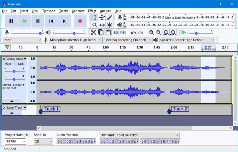  Audacity recorder 