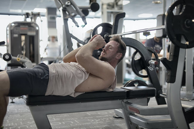 He started working out