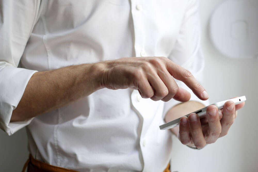 Man Holding a Phone