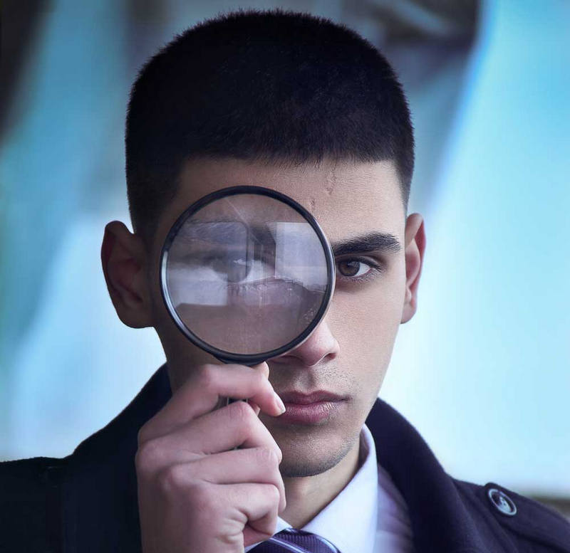Man with a Magnifier