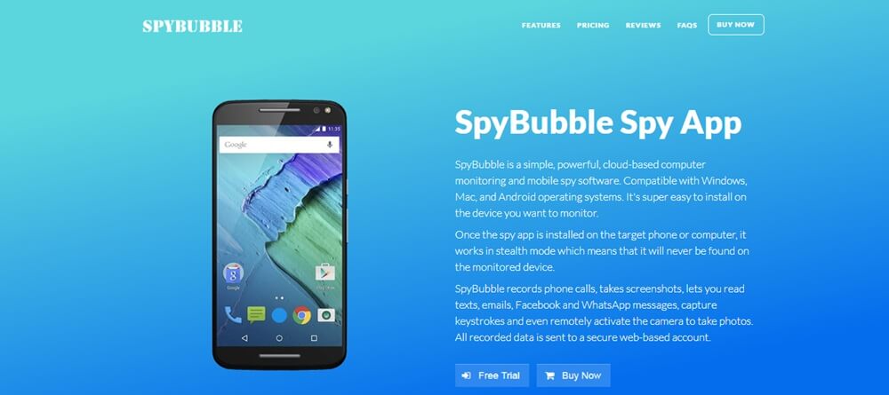 SpyBubble app