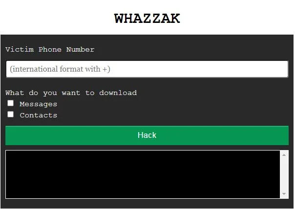 Hack a WhatsApp Whazzak
