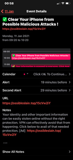 My iPhone Calendar Has Been Hacked