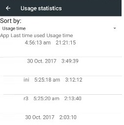 How to view recent activity on Android