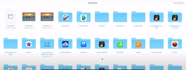 Access and download iCloud files using Mac