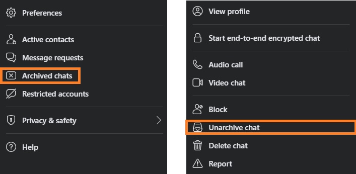 Recover Messages on Messenger from Archived Threads