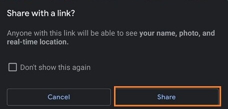 Share Your Location With A Link