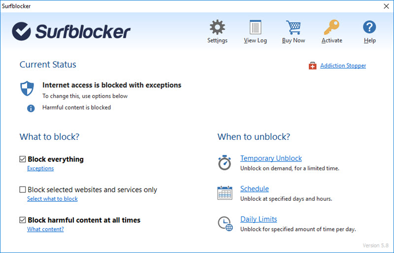 Internet Blocker Apps with SurfBlocker