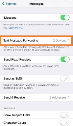 Send and Receive Messages on Others Devices To Monitor Child's Text Messages