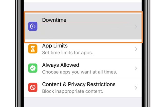Use Downtime Schedule to restrict Instagram usage on iPhone
