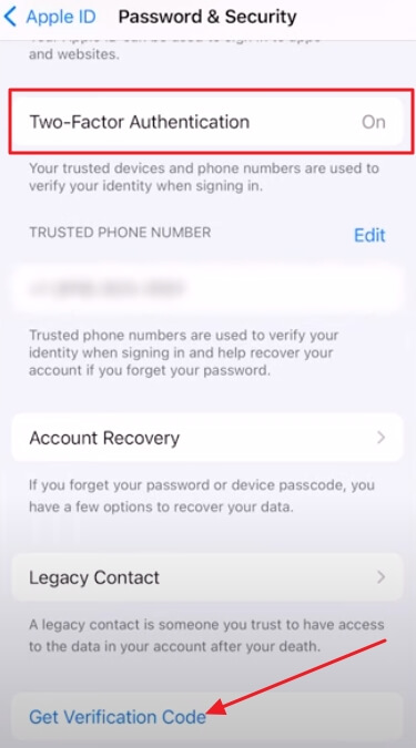 Verifying Apple ID and disabling two-factor verification