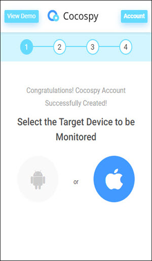 اتبع تعليمات البريد الإلكتروني على موقع Cocospy