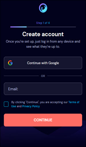 Register an Account on eyezy