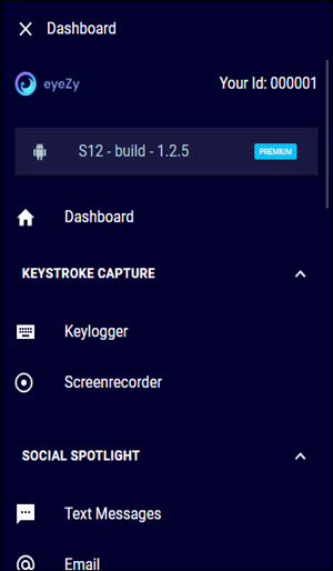 Access eyezy Online Dashboard