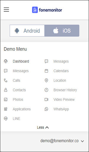 Access fonemonitor Online Dashboard