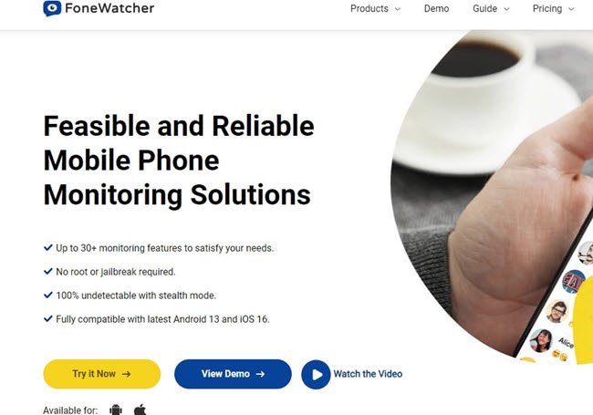 Fonewatcher homepage review