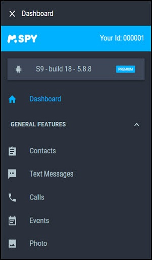 Acesse o painel de controle do mSpy