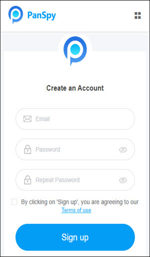 Register an Account on panspy