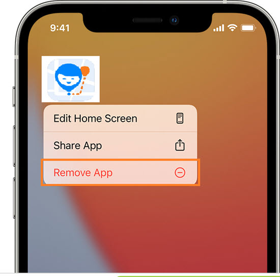 Remove Find My Kids on iPhone