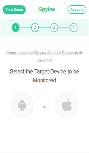 Configurer l'application Spyine
