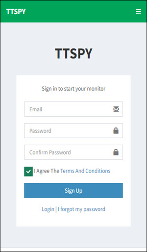 Register an Account on ttspy
