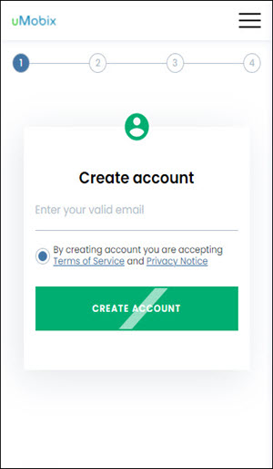 Register an Account on umobix