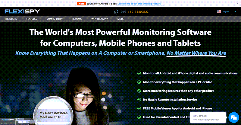 FlexiSPY Homepage