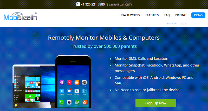 MobiStealth Homepage