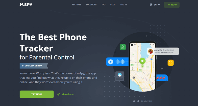 Use mSpy to Find Current Location by Phone Number Online