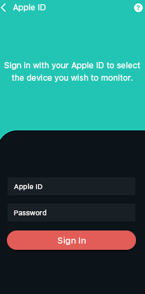 Enter iCloud ID on TeenOrbit to Spy