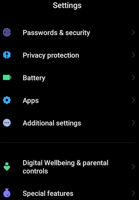 Find hidden apps on Android via settings