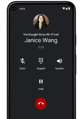 Google Voice phone call