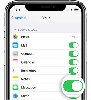iCloud Text Messages Settings