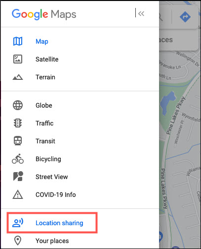Use google maps to track location