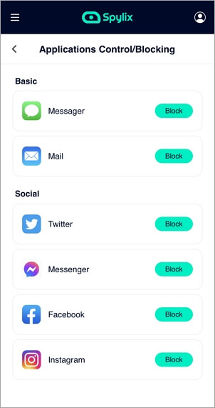 Click Block Botton to Block Porn Apps and Websites